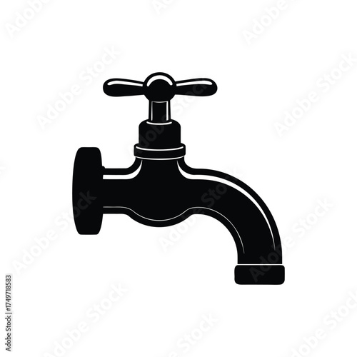 Clean water drop icon for web and print design