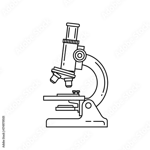 microscope vector illustration