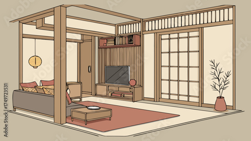 Modern japanese living room design ideas with tatami mats shoji screens and minimalist furniture decor