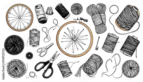 Sewing Tools and Supplies Collection.