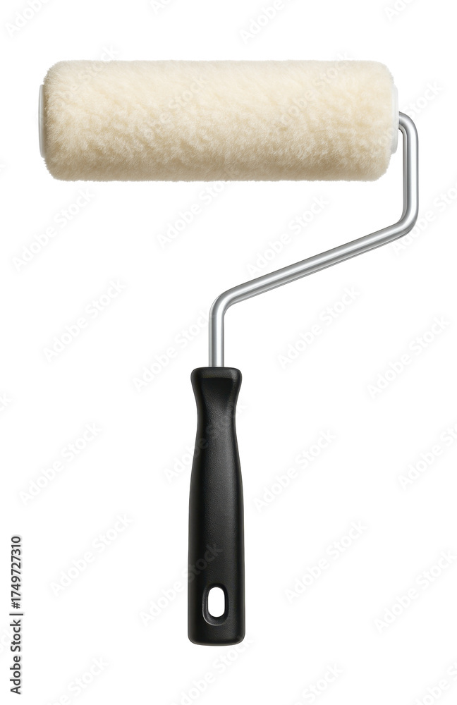 Fototapeta premium Lightweight aluminum frame paint roller for efficient coverage in commercial spaces.
