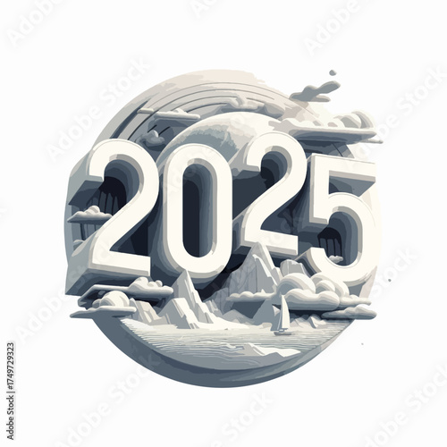 Cute cartoon pink jellyfish with a happy face and colorful tentacles swimming underwater, isolated on a white background.