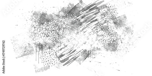 Abstract grunge background vector illustration.Abstract black and white grunge background with vintage texture, an old map illustration, and a textured line pattern design concept