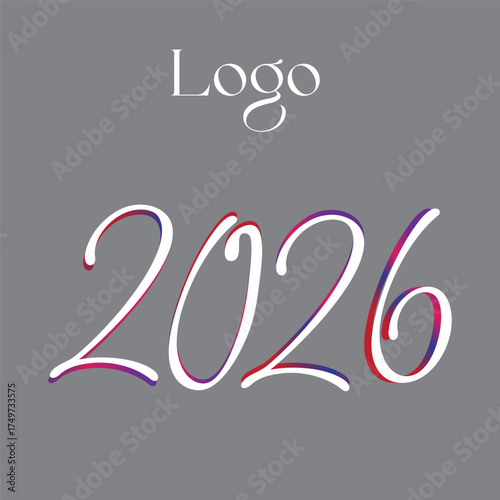 Logo 2026 new year
