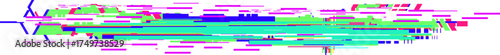 Digital glitch art background creating colorful abstract distortion