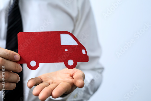 Image of a businessman hold...