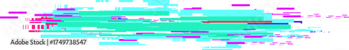 Colorful abstract digital glitch horizontal speed streaks background