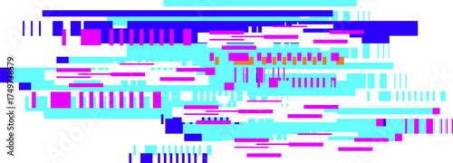 Abstract data glitch cyber digital pattern background