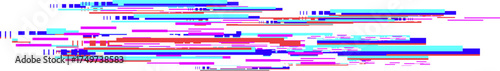 Abstract digital glitch art data stream background