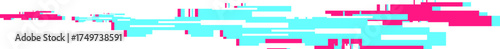 Glitch art stream creating digital data distortion background