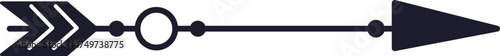 Tribal decorative arrow symbol pointing right