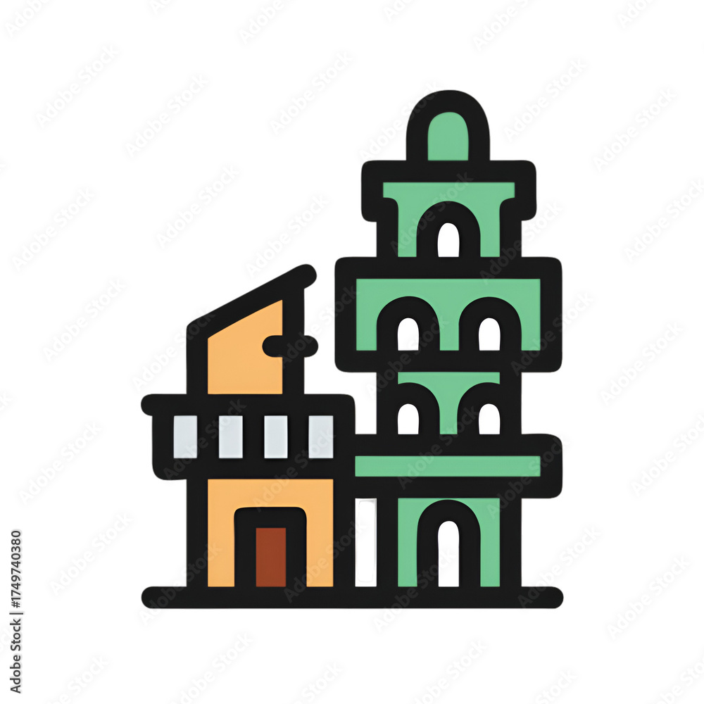 Fototapeta premium toy house isolated on white background