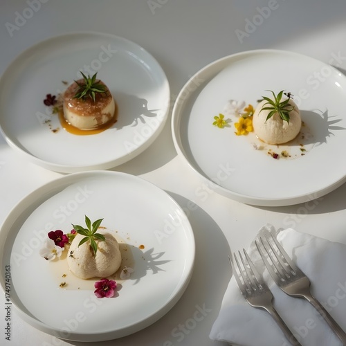 white plate with salmon and caviar