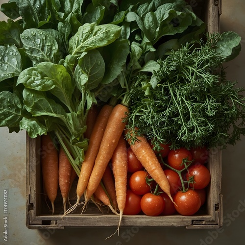 fresh vegetables on the market