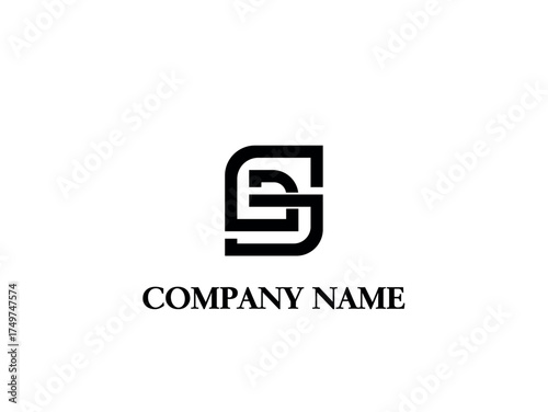 gs monogram logo, Monogram collection letter gs with circle, interlock, modern style good for brand, clothing, apparel, streetwear, baseball, basketball, football, minimalist