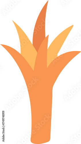 Organic wheat sprout drawing icon design