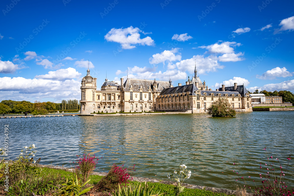 Fototapeta premium Chateau de Chantilly, exteriors and details, Oise, France