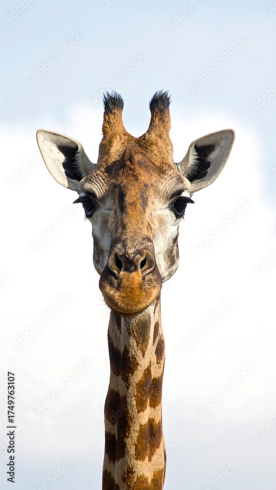 Fototapeta premium Close-up giraffe portrait (1)