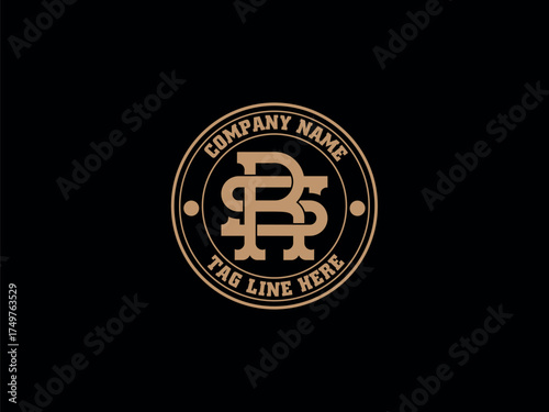 SR monogram logo, Monogram collection letter sr with circle, interlock, modern style good for brand, clothing, apparel, streetwear, baseball, basketball, football, minimalist
