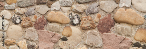 Banner Natural stone texture. Photo Natural texture of natural stone