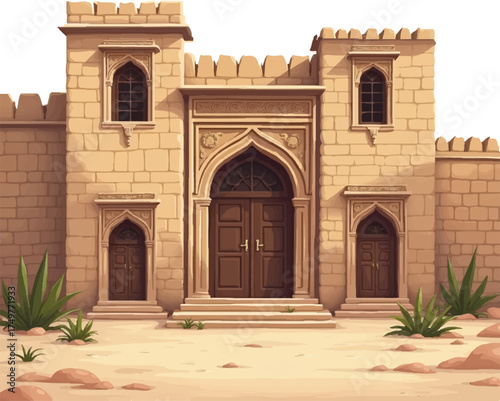 entrance to the mosque