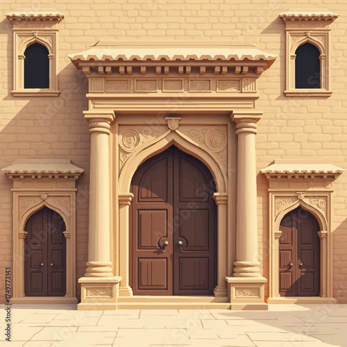 entrance to the church
