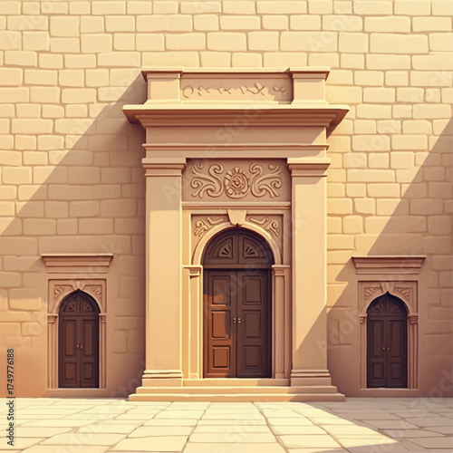 entrance to the palace