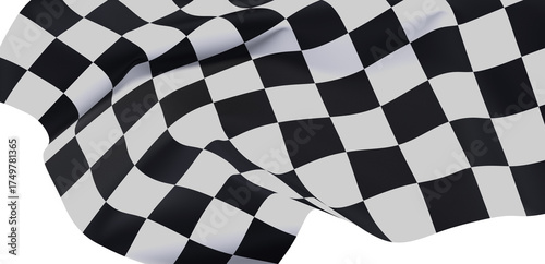 High-quality checkered flag...