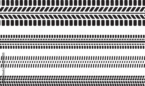 Vector tire tracks for automotive race and rubber marks concept exactly 130 characters including spaces and symbols allowed