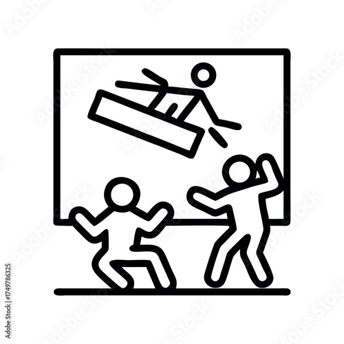 People watching a thrilling movie with action and suspense on a large screen