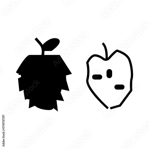 vector illustration of a soursop fruit