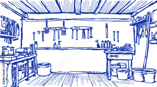 Old Workshop: Tools and Work Surfaces