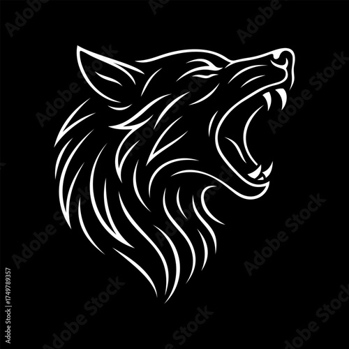 wolf vector silhouette