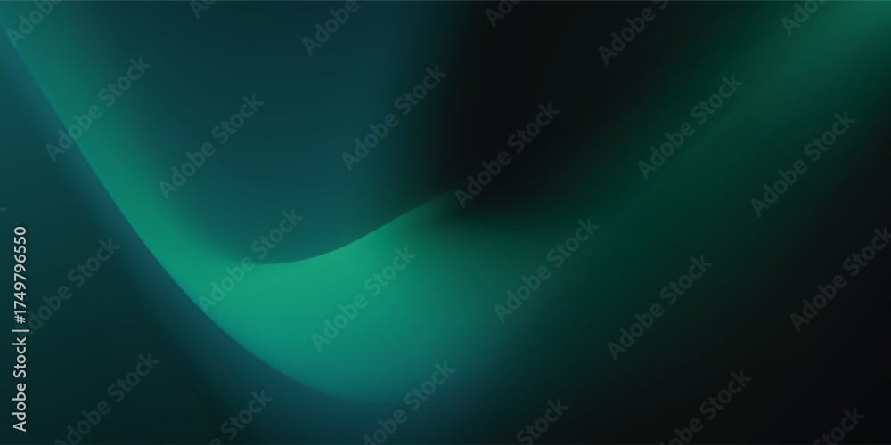 Naklejka premium Abstract liquid background set. Gradient mesh. Effect blend dark green color. Elegant Blurred fluid colorful mix. Modern design template . Vector image.Eps 10