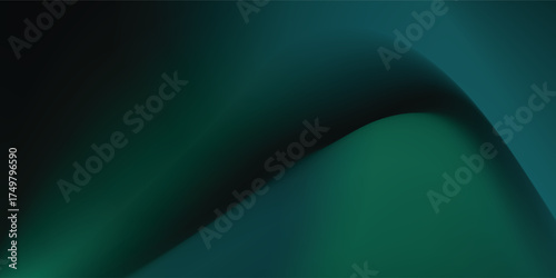 Abstract liquid background set. Gradient mesh. Effect blend dark green color. Elegant Blurred fluid colorful mix. Modern design template . Vector image.Eps 10