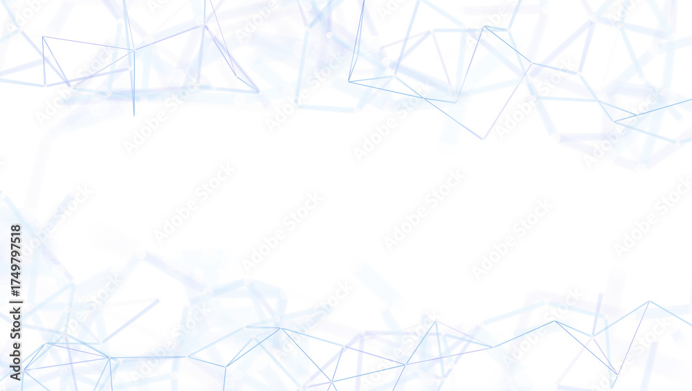 Fototapeta premium Abstract network background with connection lines and white space. Suitable for presentations, tech concepts, data visualization, digital design