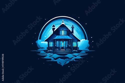 house in the night