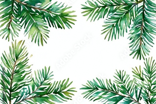 pine branches frame