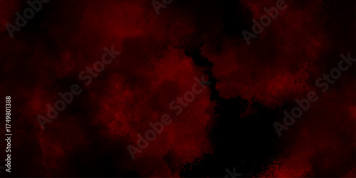 abstract smoke exploding cumulus clouds, elements for vibrant designs, red watercolor hues glowing through a cloudy night sky,  misty fog effect texture overlays for text or space.
