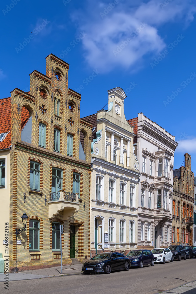 Fototapeta premium Street in Lubeck, Germany