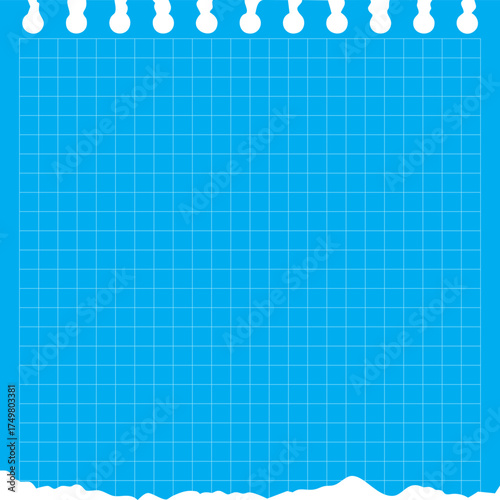 Blueprint Paper with Torn Edge Background