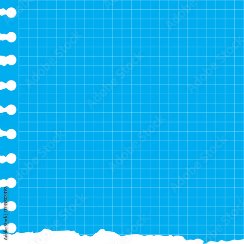 Blueprint Paper with Torn Edge Background
