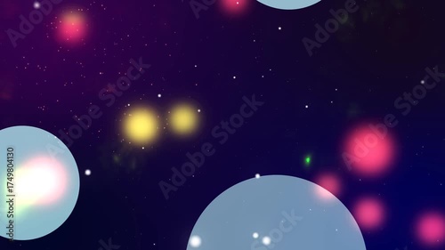 Golden “Happy New Year 2026” text appears on dark purple blue background with colorful fireworks, sparkles and snowflakes, festive luxury 3D animation for holiday celebration projects.
