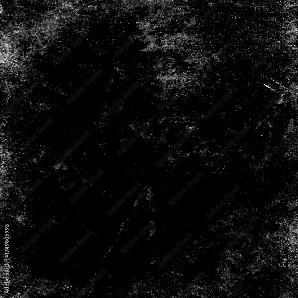 Obraz premium Black grunge scratched background, scary horror distressed texture, space for your project