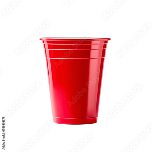 Red Solo Cup isolated on a transparent background red cup
