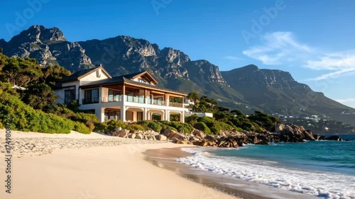 Coastal Road and Blue Sea Landscape