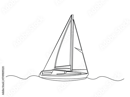 High heels in single outline illustration. Continuous line art drawing of woman High heels. Editable stroke.