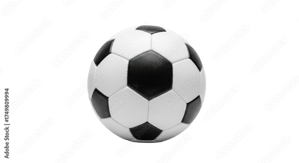 Obraz premium A soccer ball on a white background.