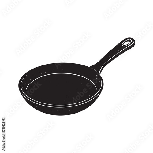 Soil Cooking Pan Silhouette Artwork