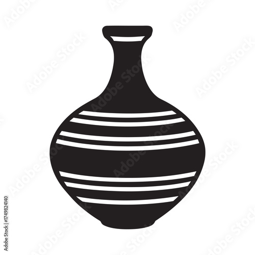 Village Pottery Utensil Silhouette Design